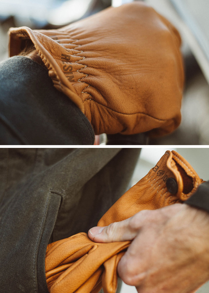 Iron & Resin Deerskin Roper Super Soft Moto Gloves