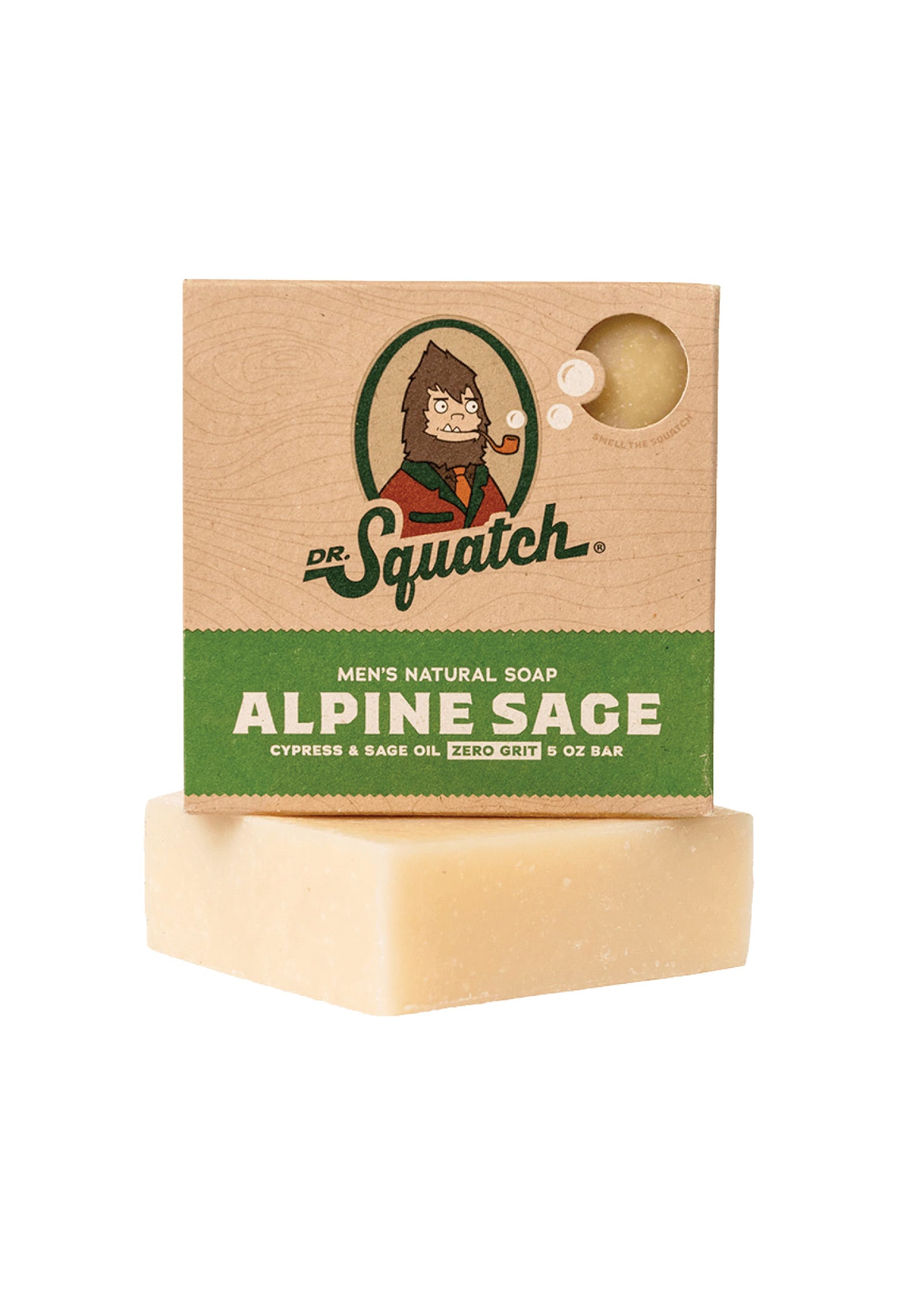 Dr. Squatch Alpine Sage Soap 5oz Zero Grit Free Shipping
