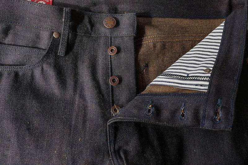 Freenote Wilkes Western Cut 15 oz. Blue Brown - Iron & Resin