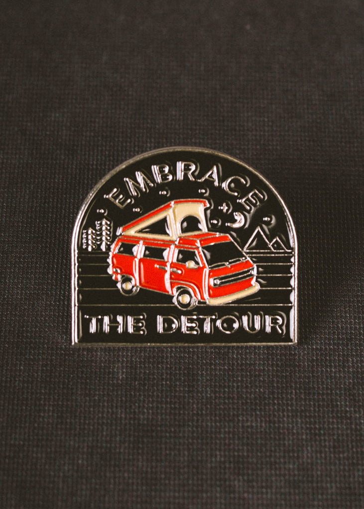 Iron & Resin Embrace the Detour Enamel Pin
