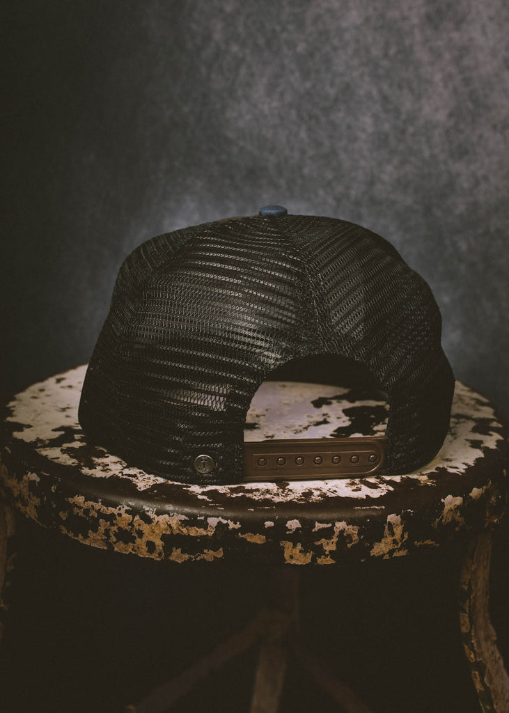 Iron & Resin Field Hat Snapback in Brown