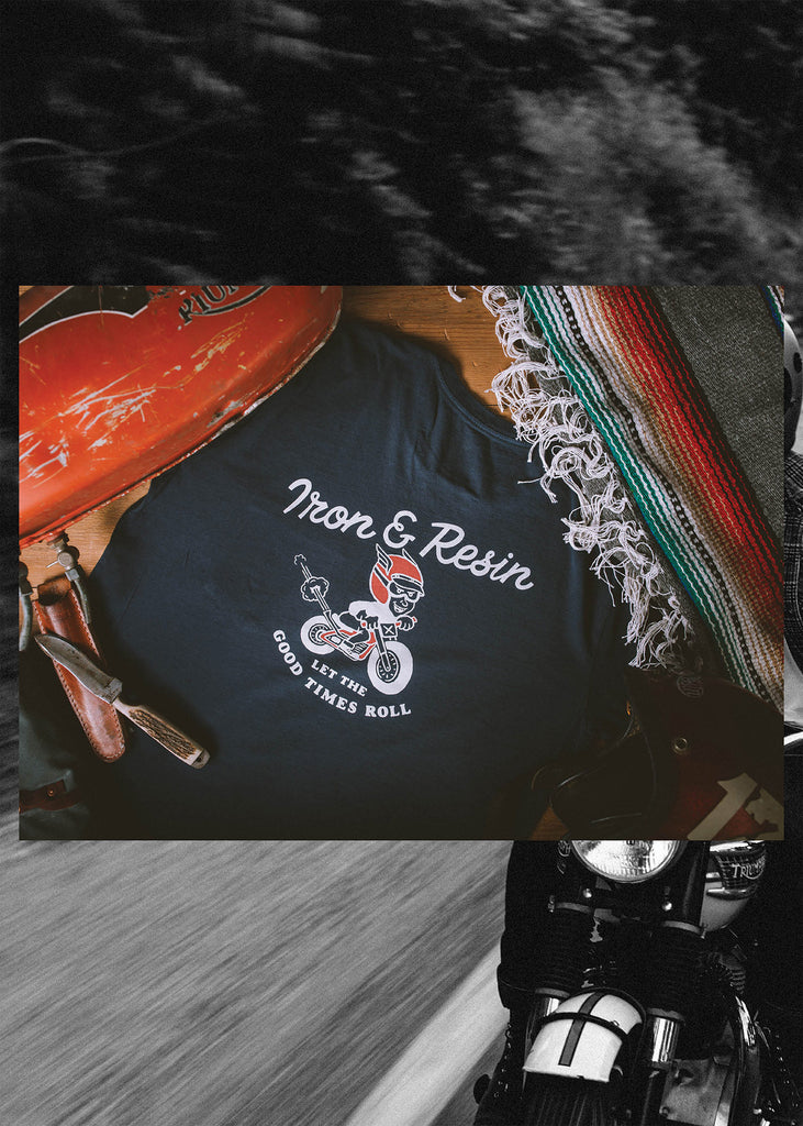 Iron & Resin Good Times Tee Back Graphic in Navy