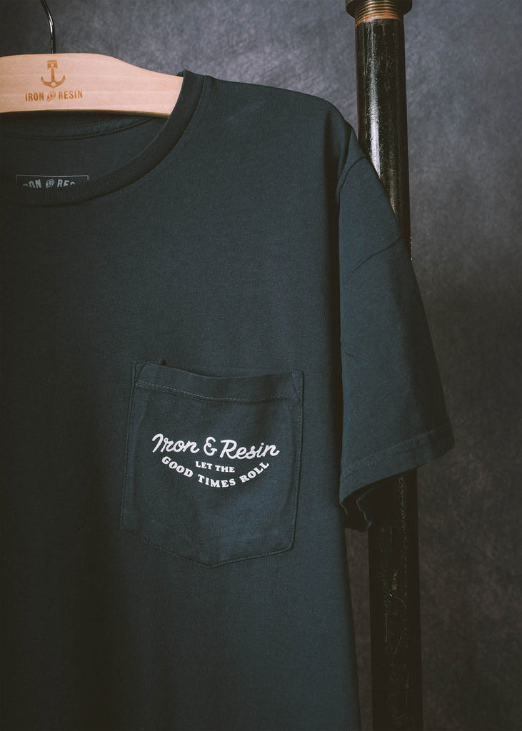 Iron & Resin Good Times Tee Pocket Graphic in Black