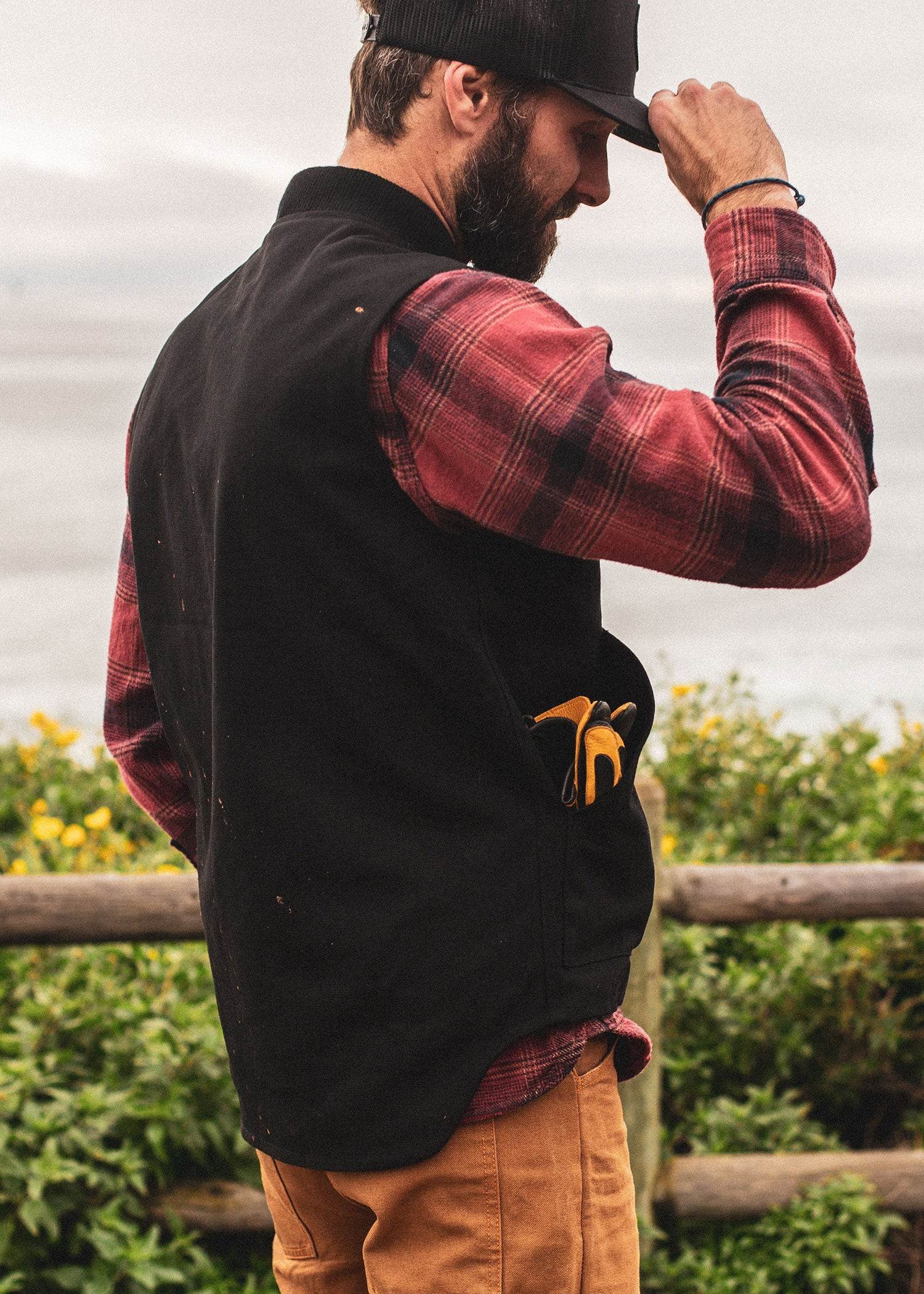 Black Canvas Vest | Highway Duck Workwear – Iron & Resin