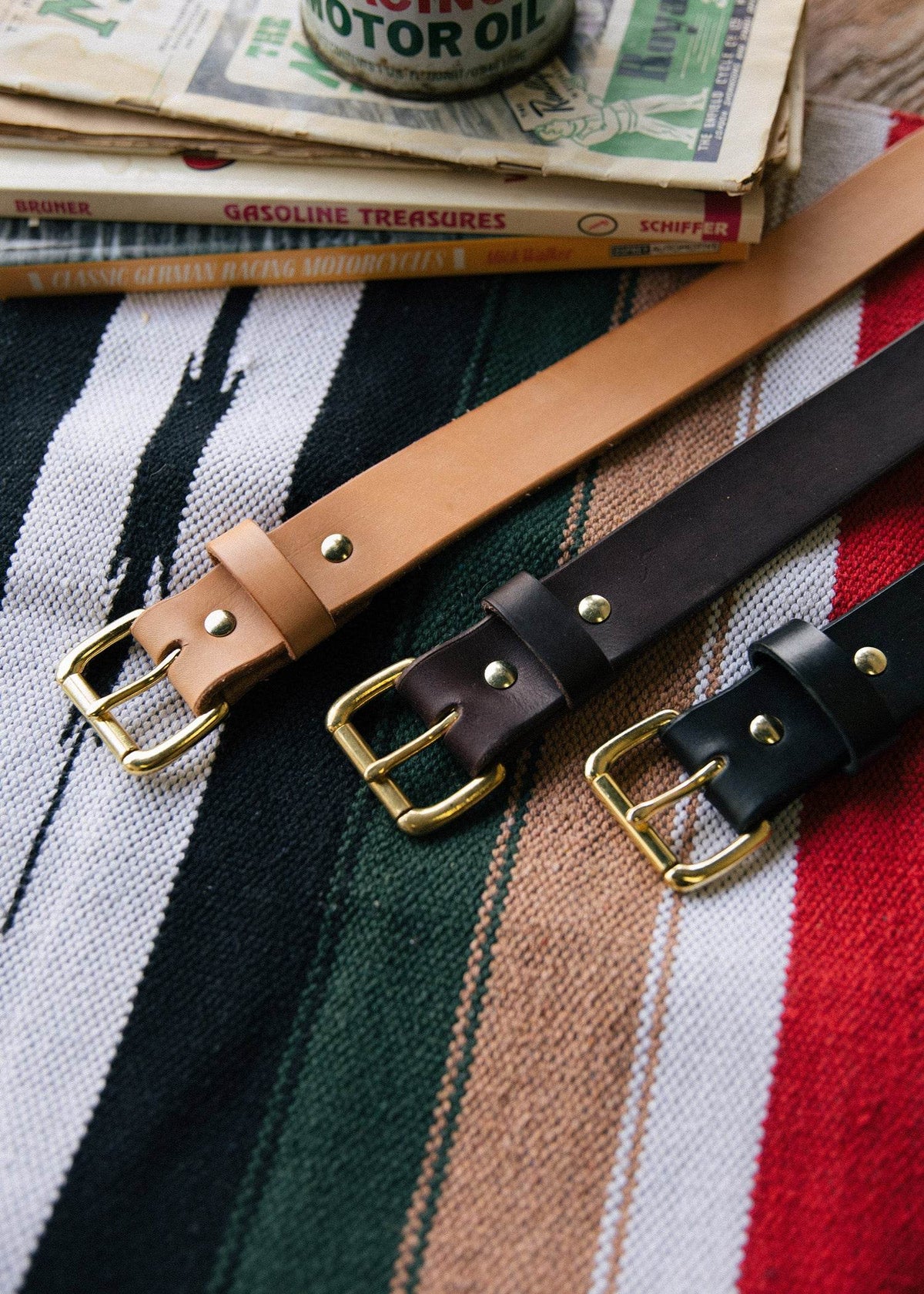 Brigg Leather x InR Handmade Belt - Iron & Resin