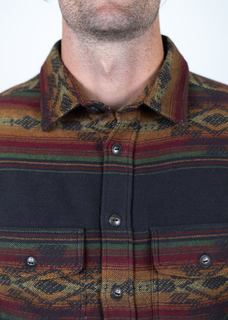 Iron & Resin Klamath Flannel Shirt - Jacquard Flannel Macro Detailing