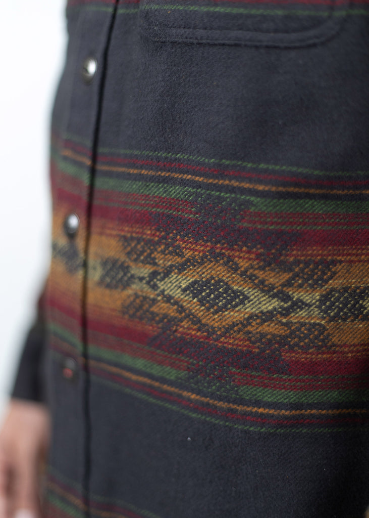 Iron & Resin Klamath Flannel Shirt - Jacquard Flannel Stitching Detail