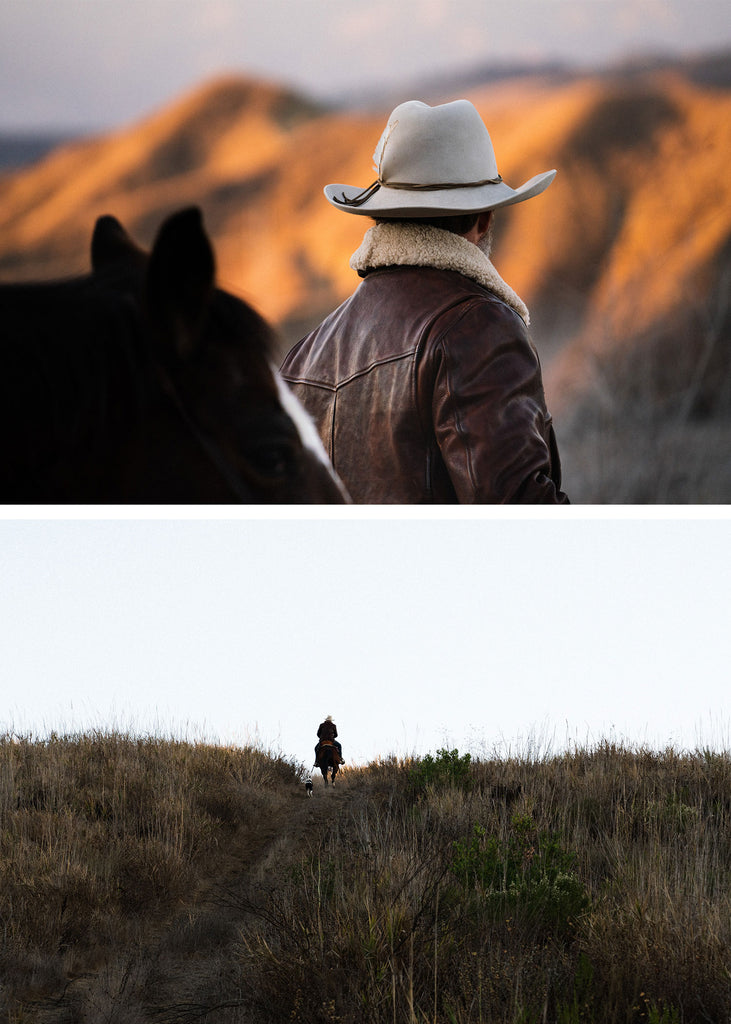 Iron & Resin Leather Lincoln Jacket in Saddle Brown Men's Outerwear Jacket