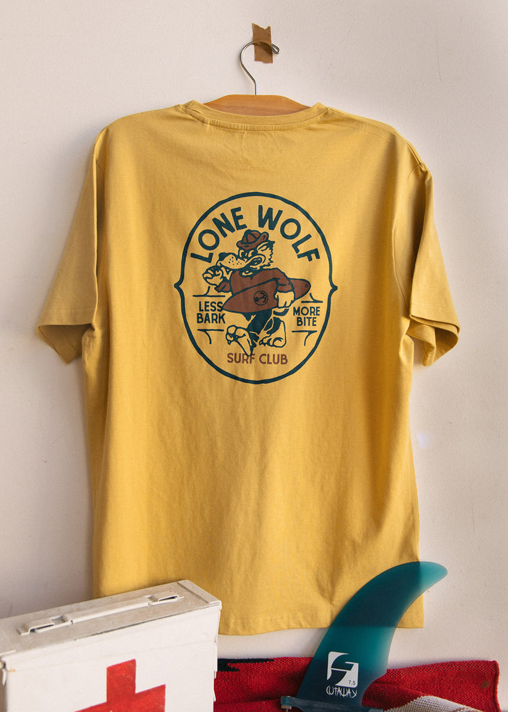 Iron & Resin - Lone Wolf Pocket Tee in Gold