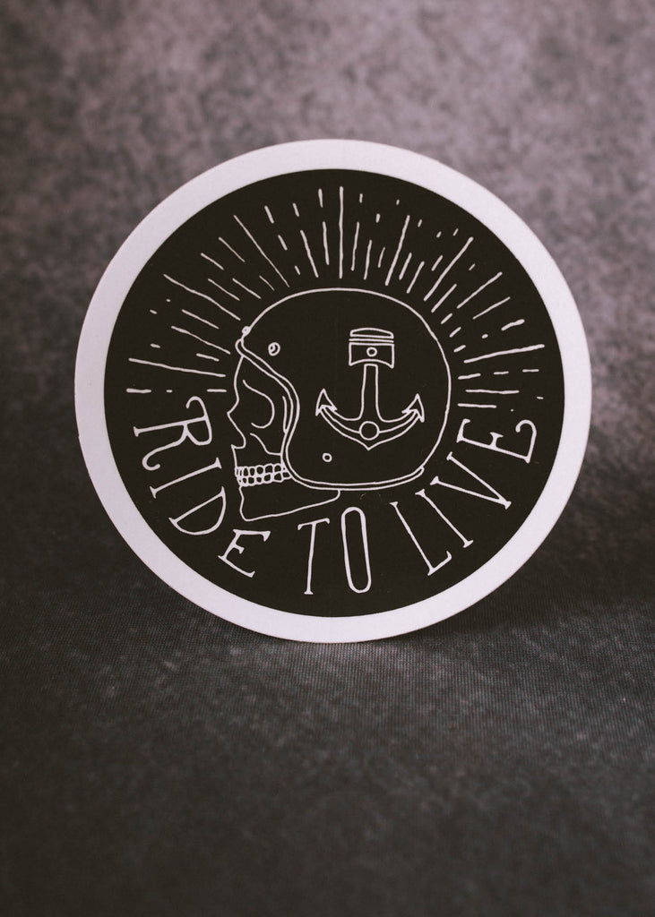 Iron & Resin Ride to Live Sticker