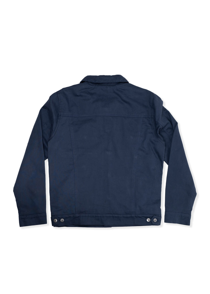 Iron & Resin: Sand Jacket In Navy Back