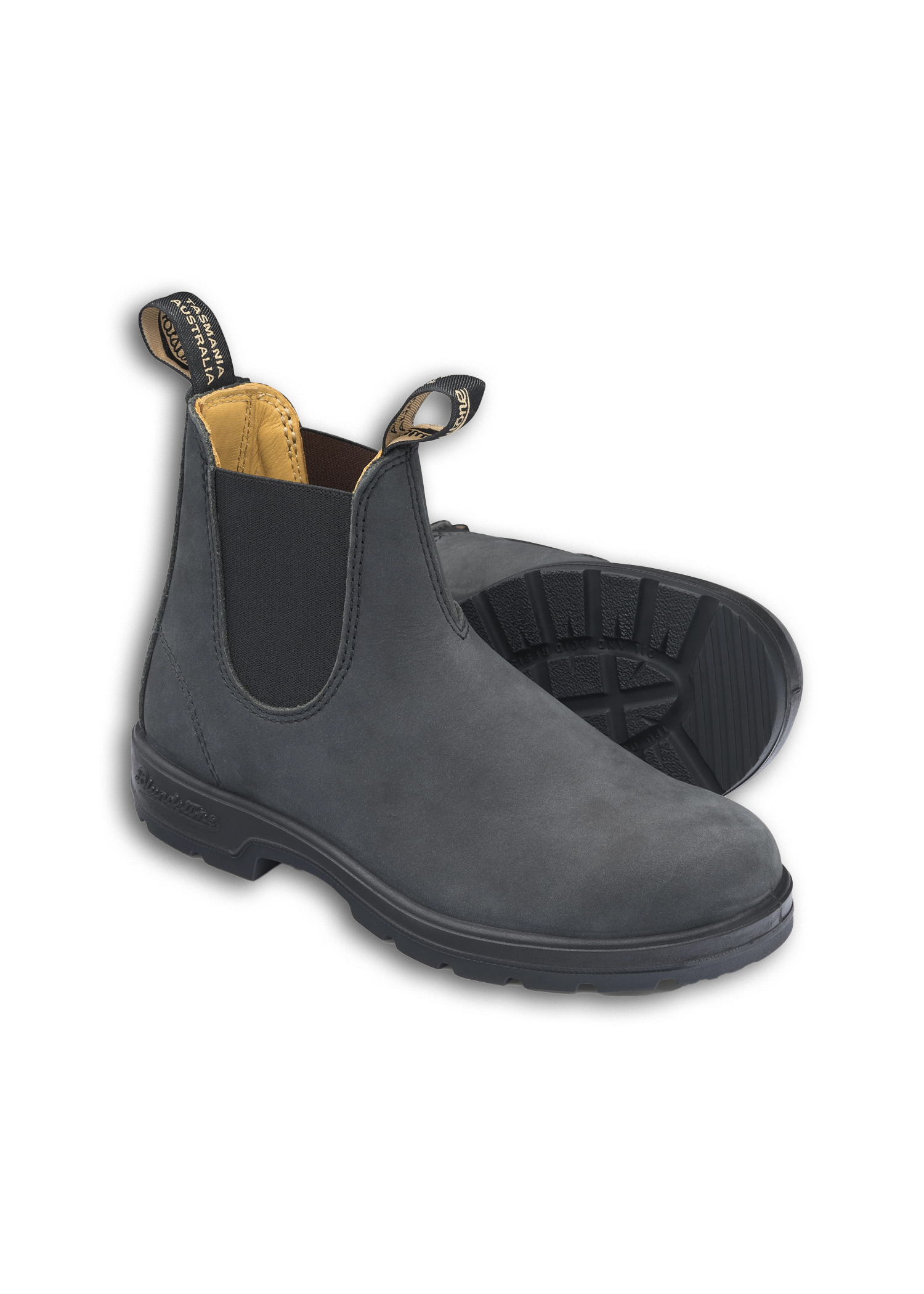 Blundstone 587. Men's 587 Chelsea boot in rustic black leather. – Bulo